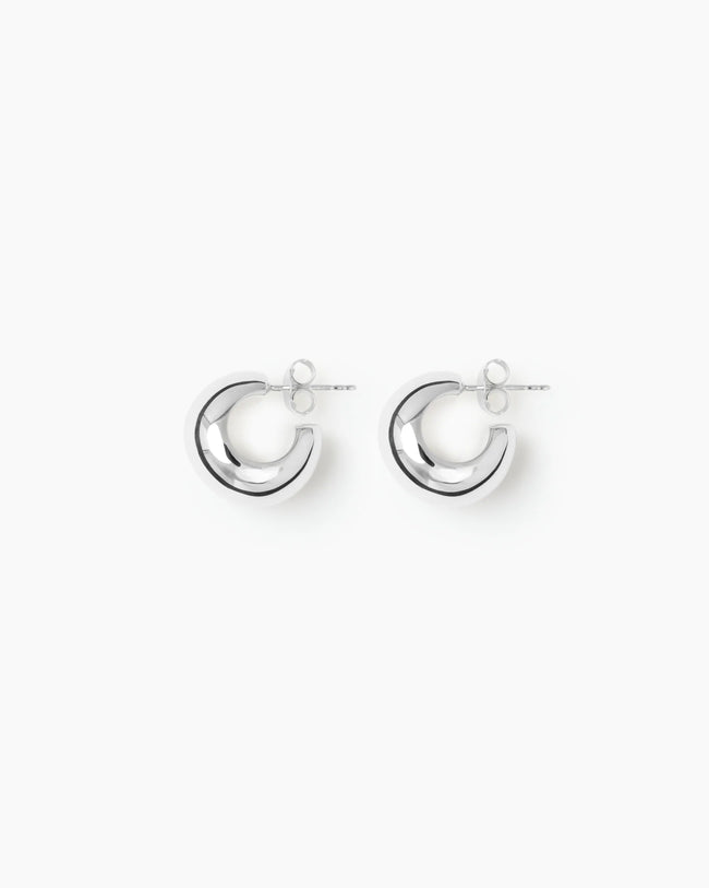LIE Small Chunky Hoop Silver