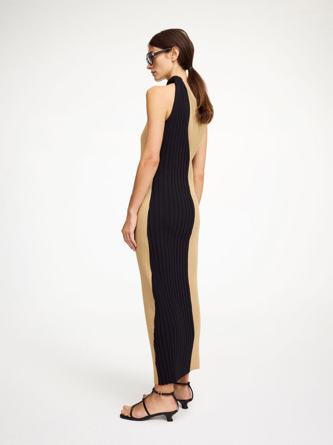MAL Two Tone One Shoulder Dress