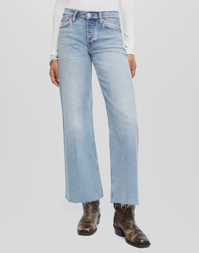 RED Mid Rise Wide Leg Jean