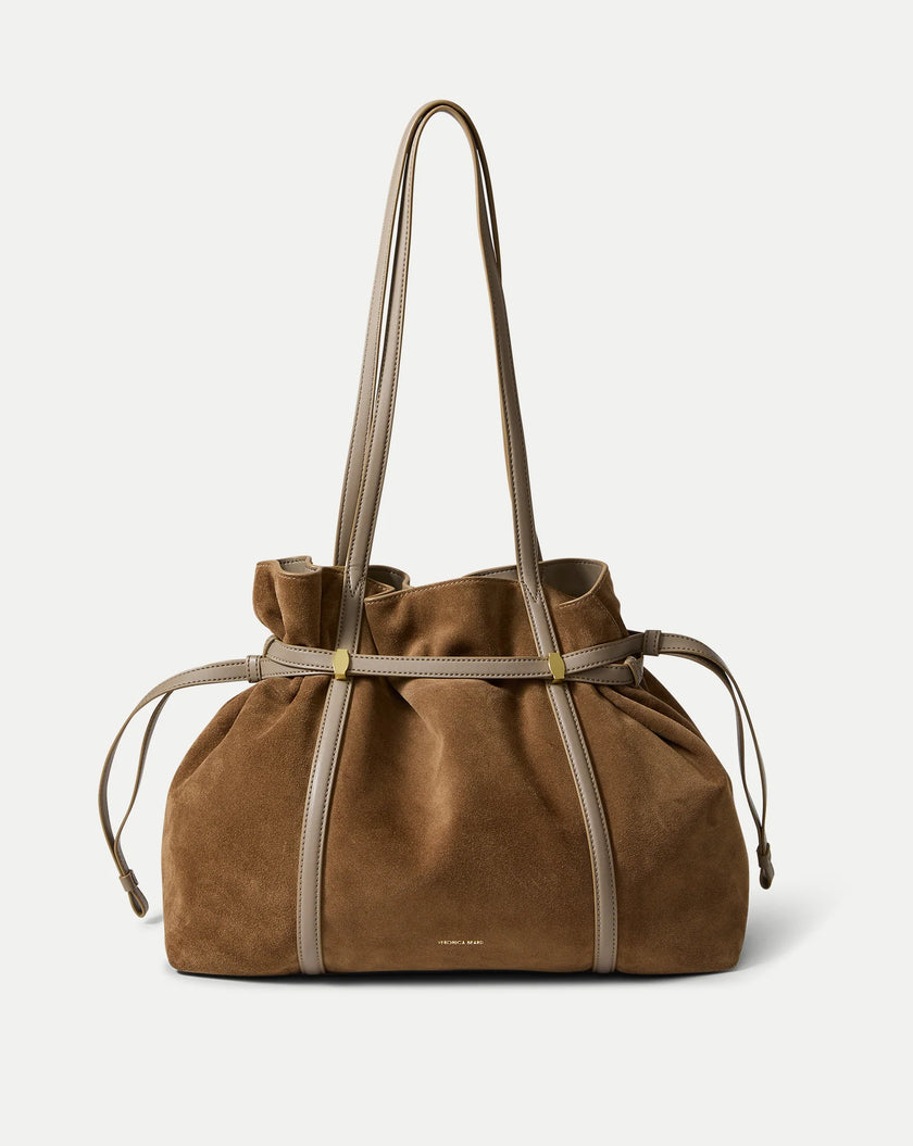 VER Large Suede Strap Tote