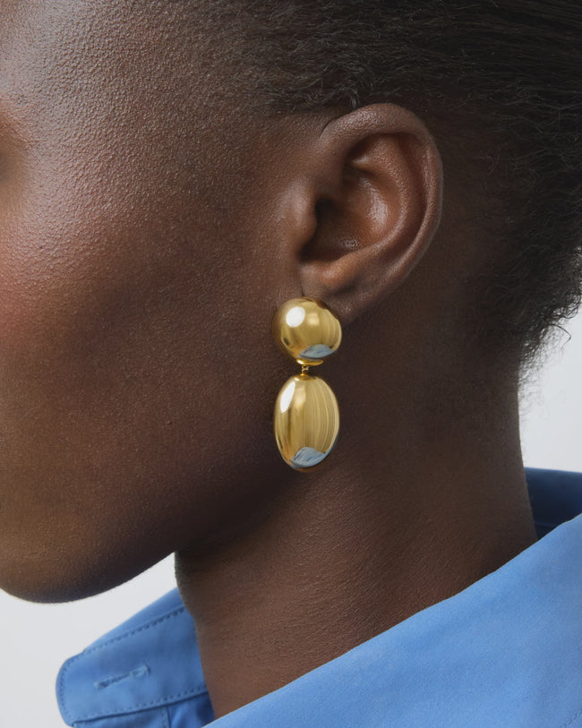 LIE Oval Dangle Earrings