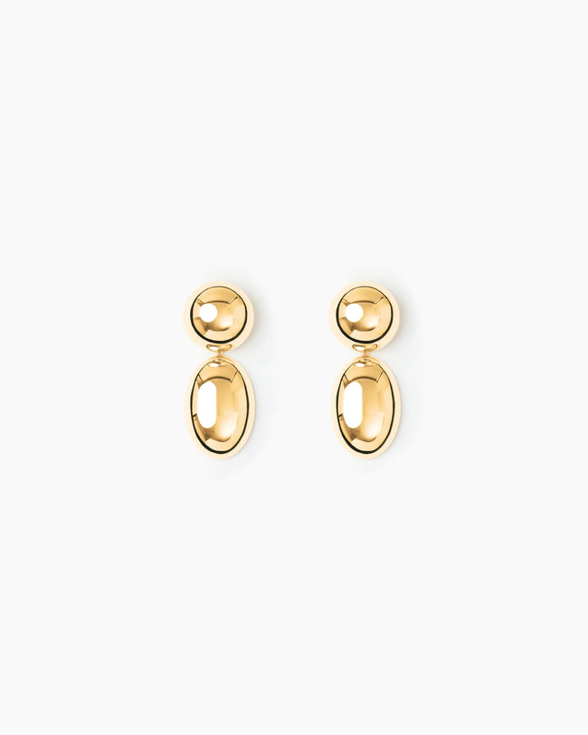 LIE Oval Dangle Earrings