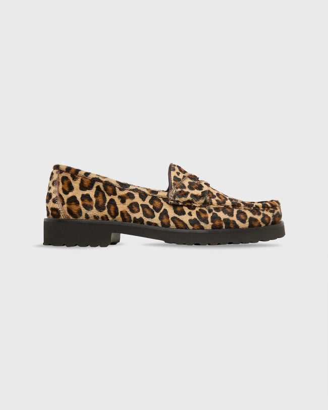 AM Leopard Loafer