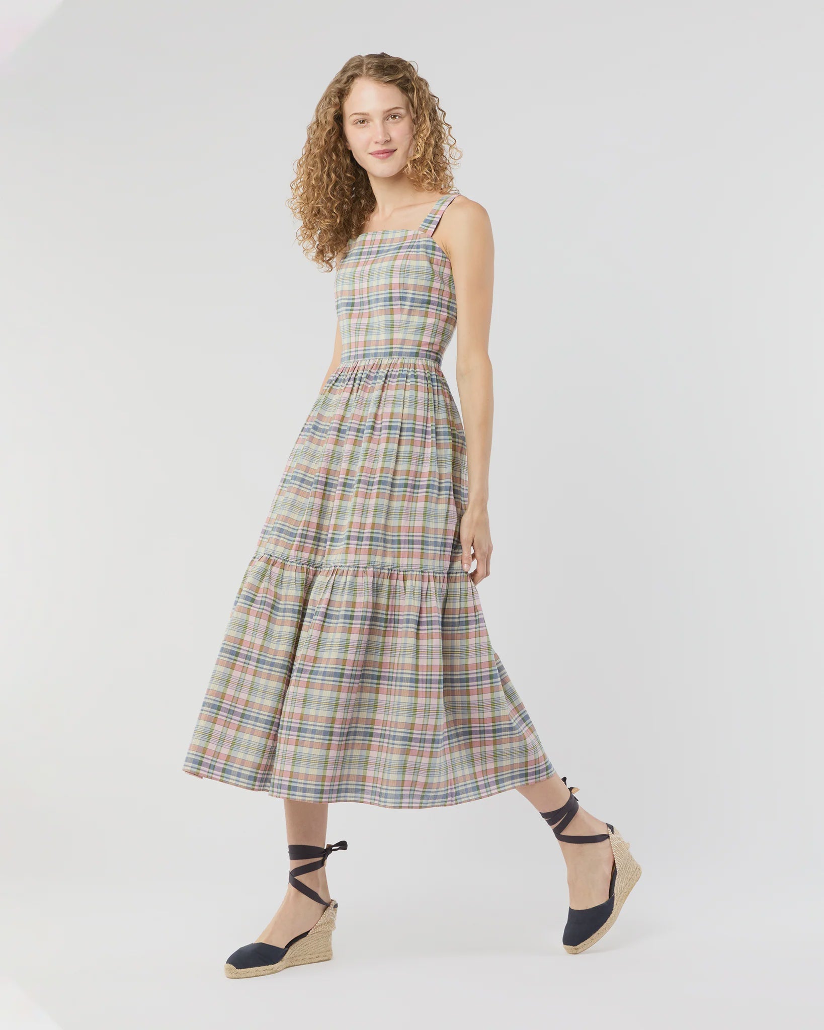 AM Plaid Midi Dress – Edit by LBP