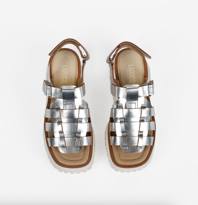 LAB Platform Metallic Sandal