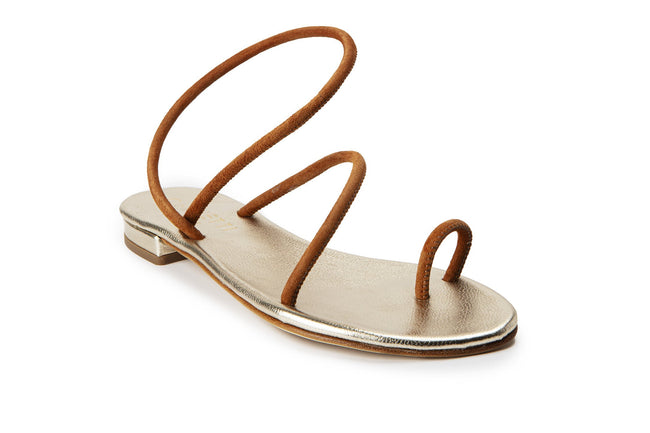 COR Suede Flat Sandal