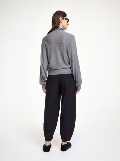 MAL Wool Silk Turtleneck Top