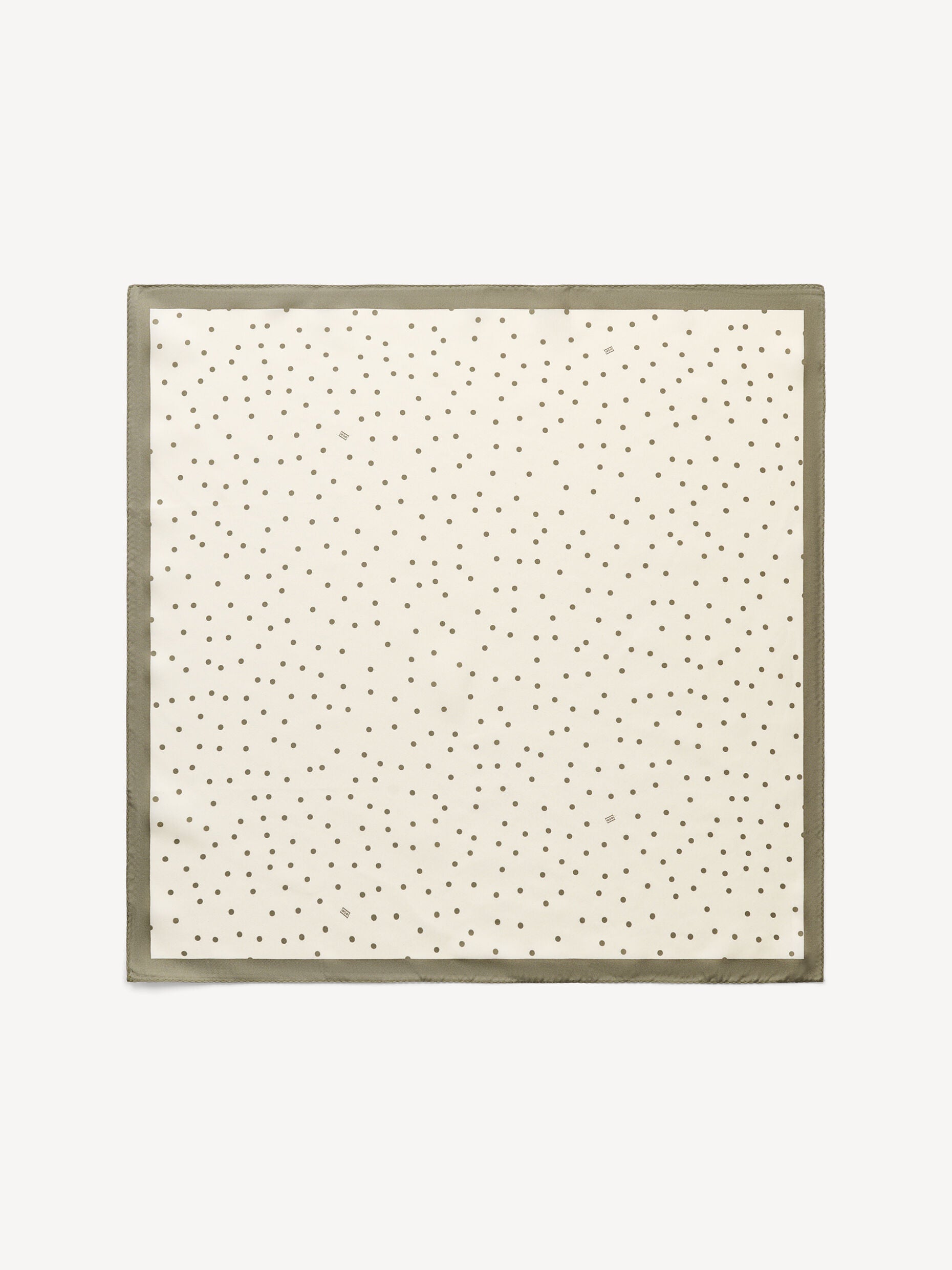 MAL Dotted Silk Scarf Sage
