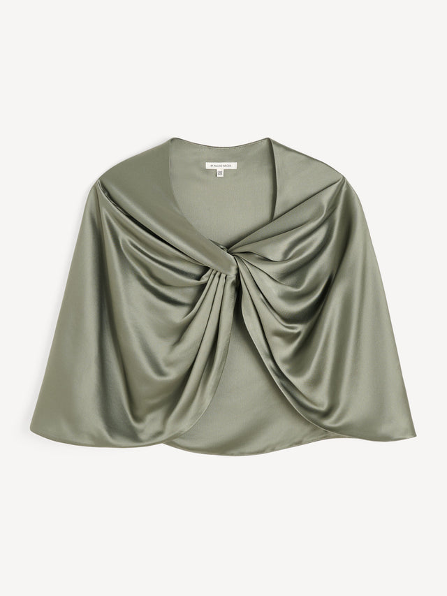 MAL Twist Satin Cape