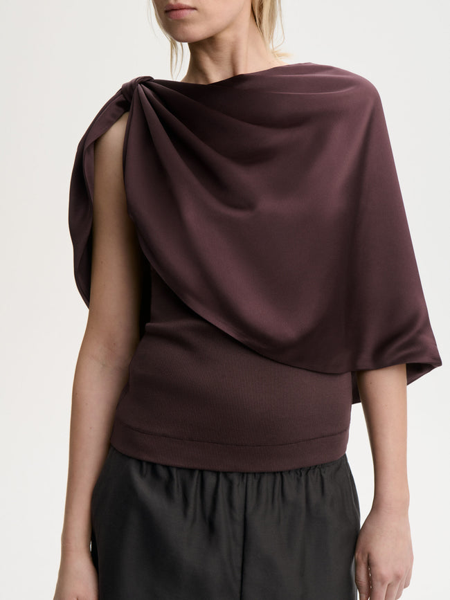 MAL Purple Twist Cape
