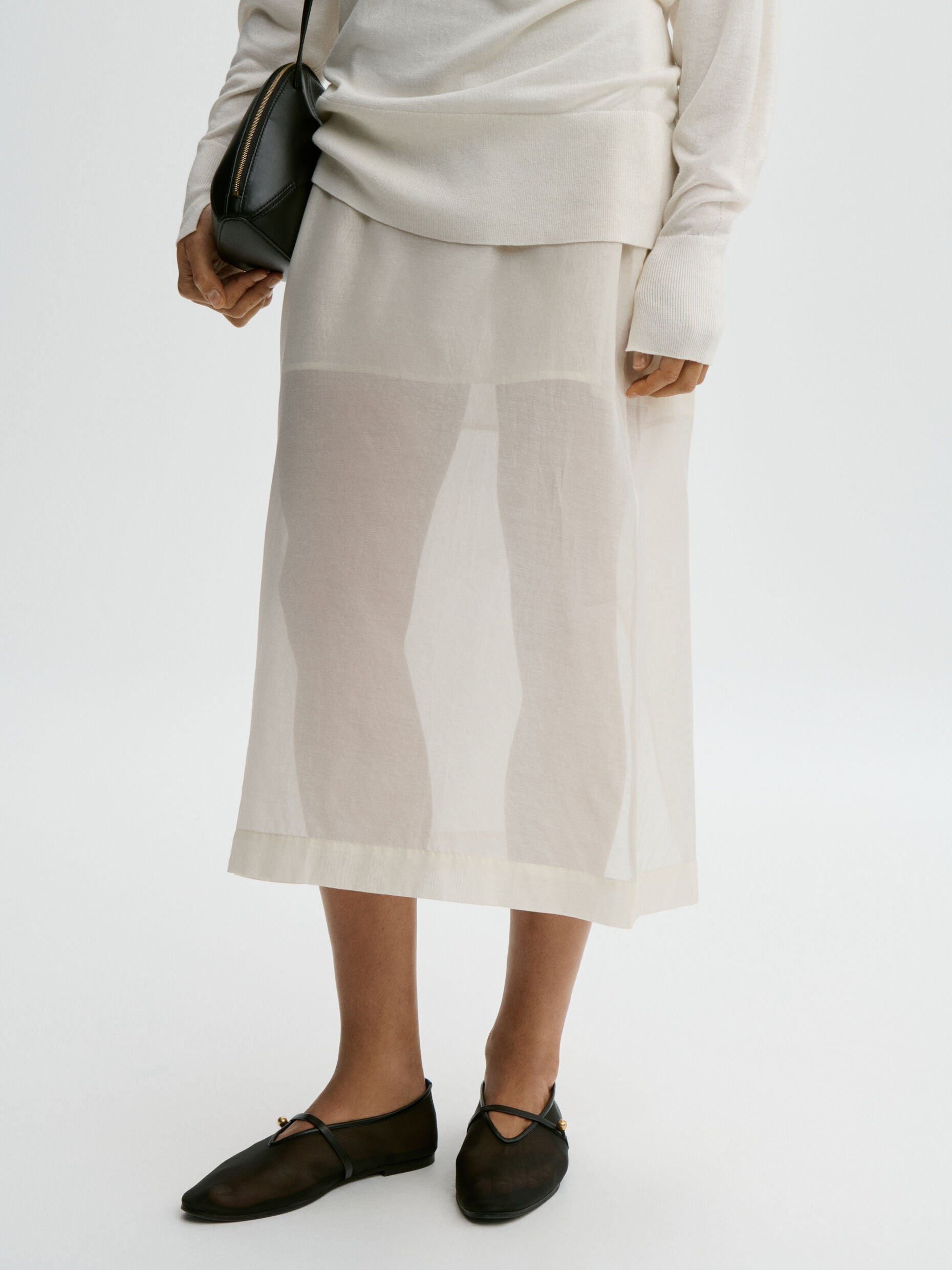 MAL Organza Midi Skirt