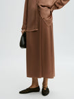 MAL Satin Midi Skirt