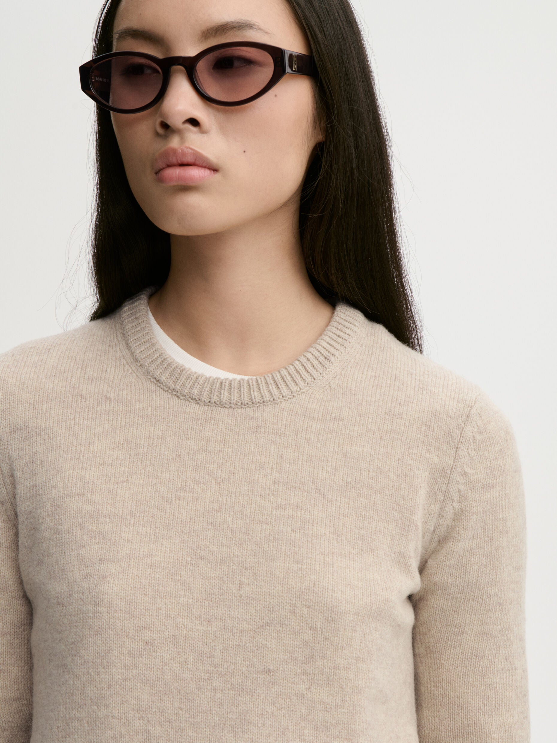 MAL Cropped Crewneck Sweater