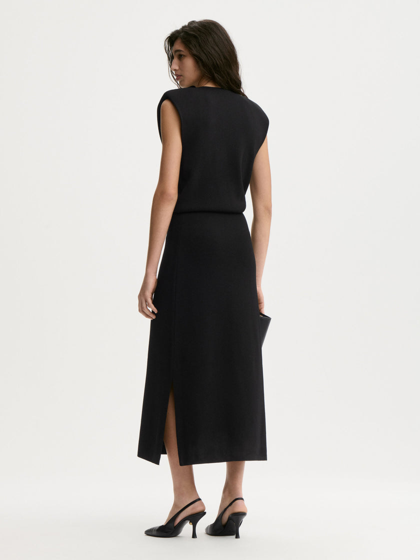 MAL Keyhole Midi Dress