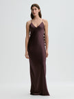 MAL Satin Maxi Dress