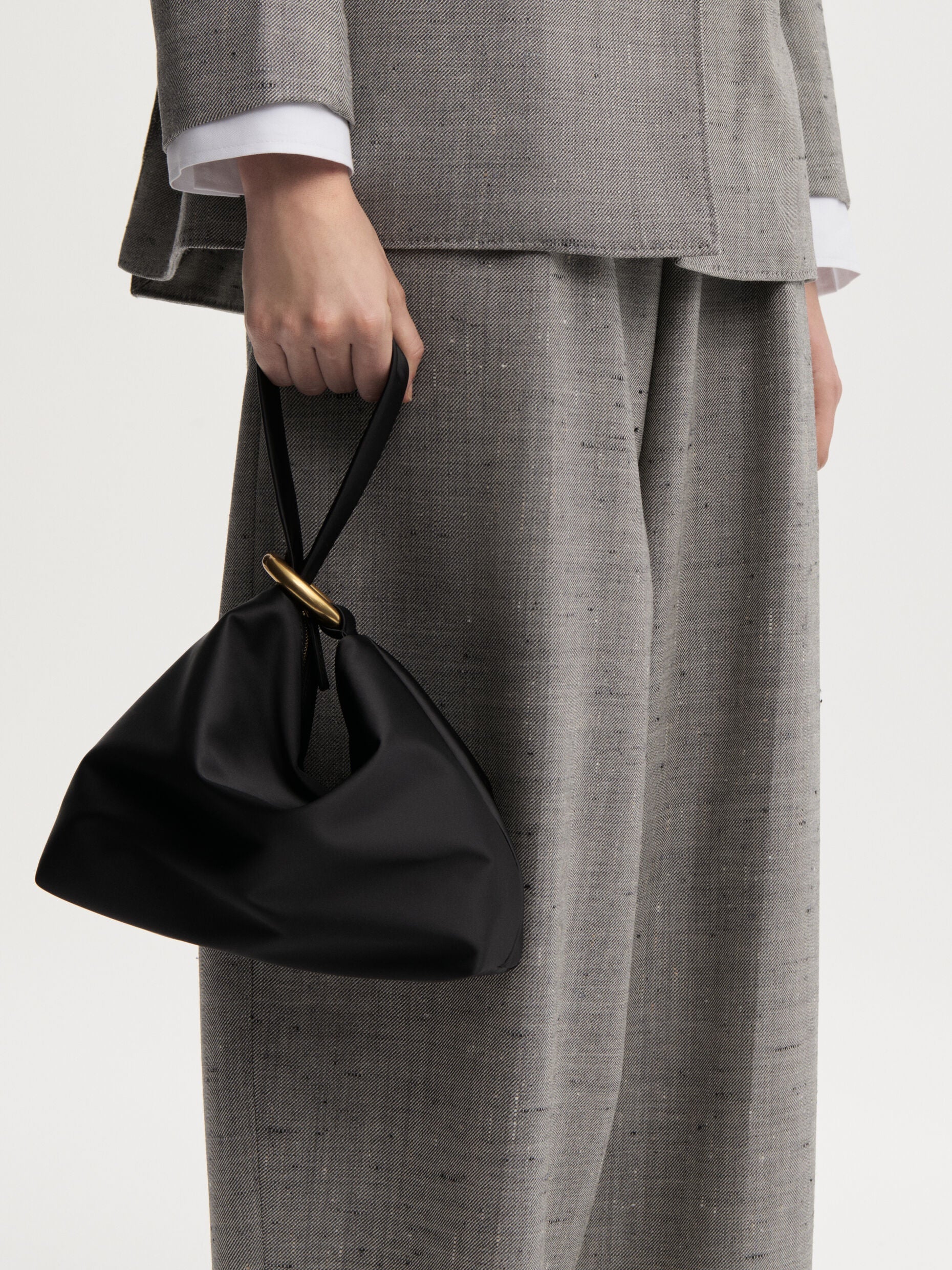 MAL Sculptural Satin Clutch