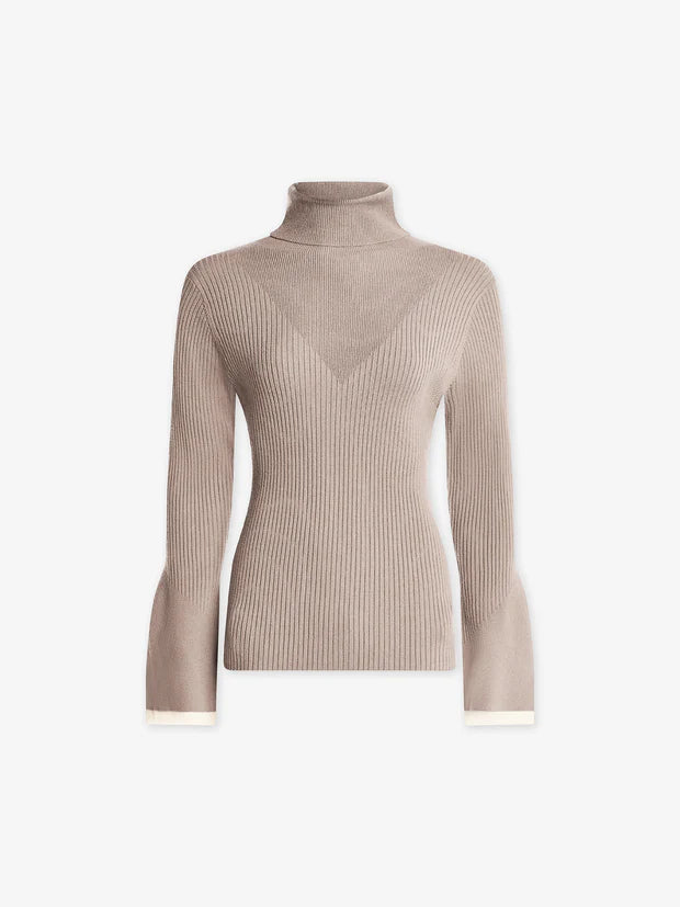 VAR Taupe Knit Top