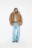 ROT Cropped Fur Jacket