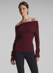 ALC Knit Foldover Top