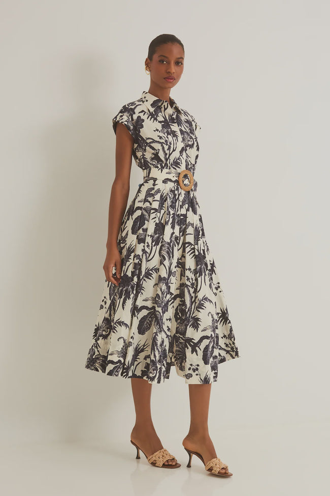 CC Floral Belted Dress