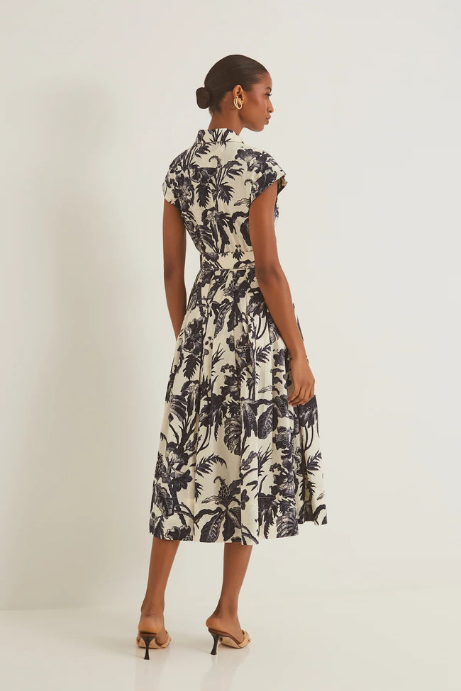 CC Floral Belted Dress