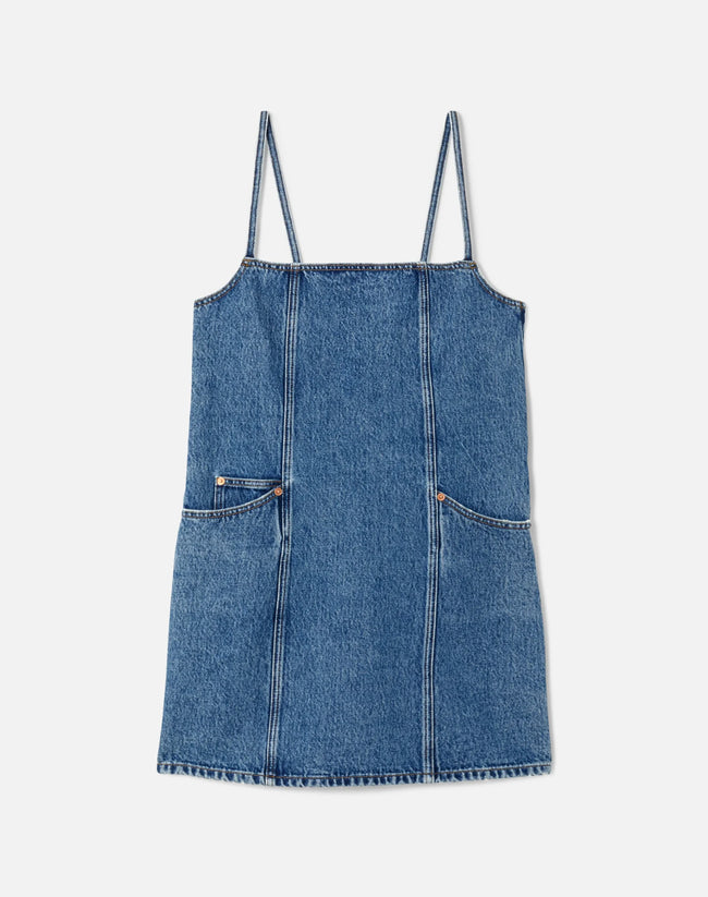 RED Denim Mini Dress