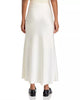 BBD White Satin Midi Skirt