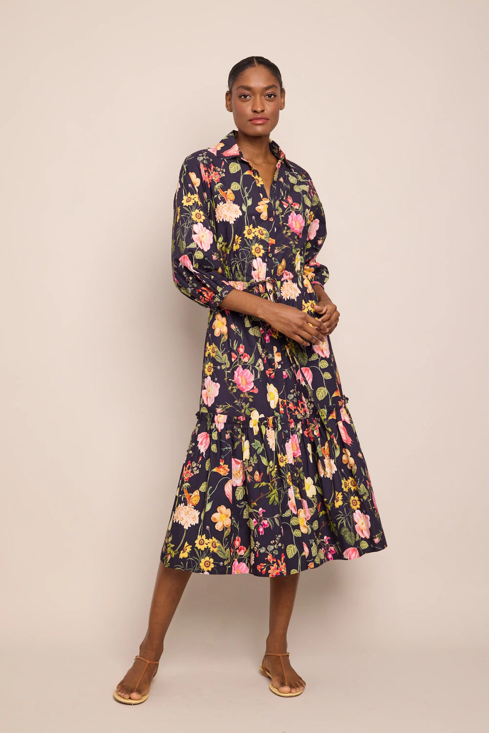 CC Collared Midi Dress