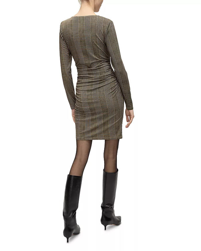 VER Boat Neck Gathered Dress