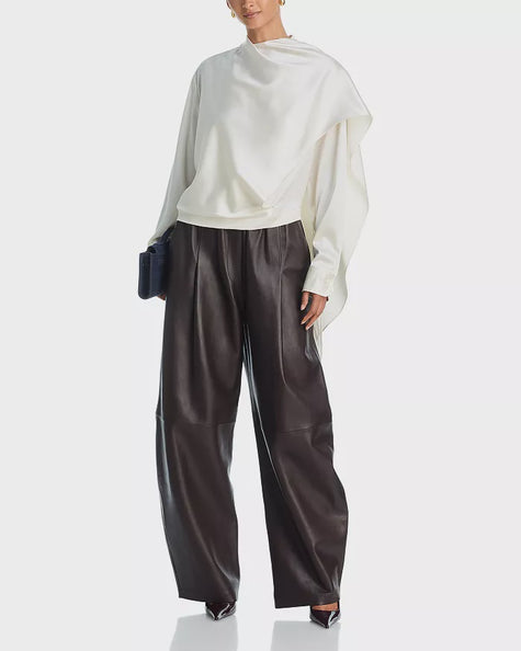 ALC Silk High Neck Top