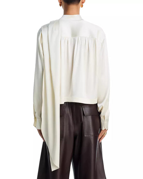 ALC Silk High Neck Top