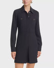 VER Long Sleeve Button Mini Dress