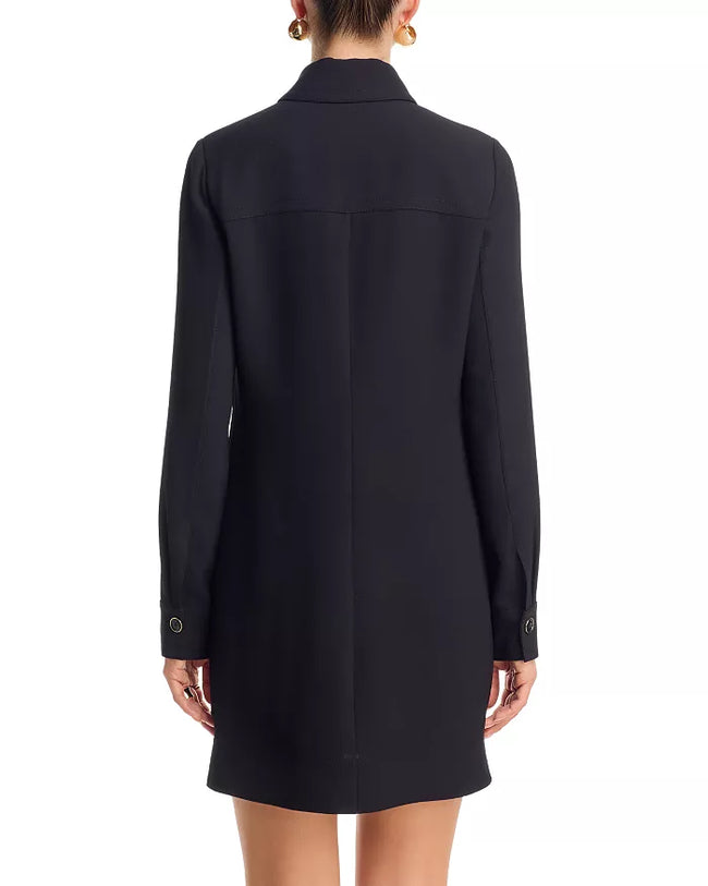 VER Long Sleeve Button Mini Dress