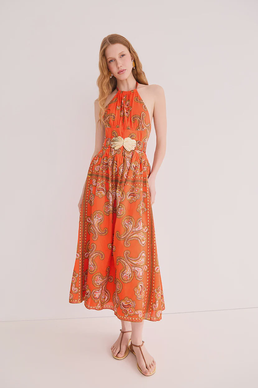 CC Halter Hardware Maxi Dress