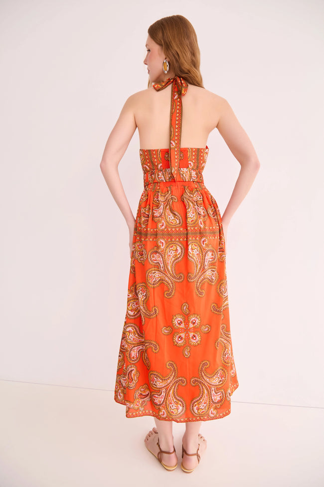 CC Halter Hardware Maxi Dress