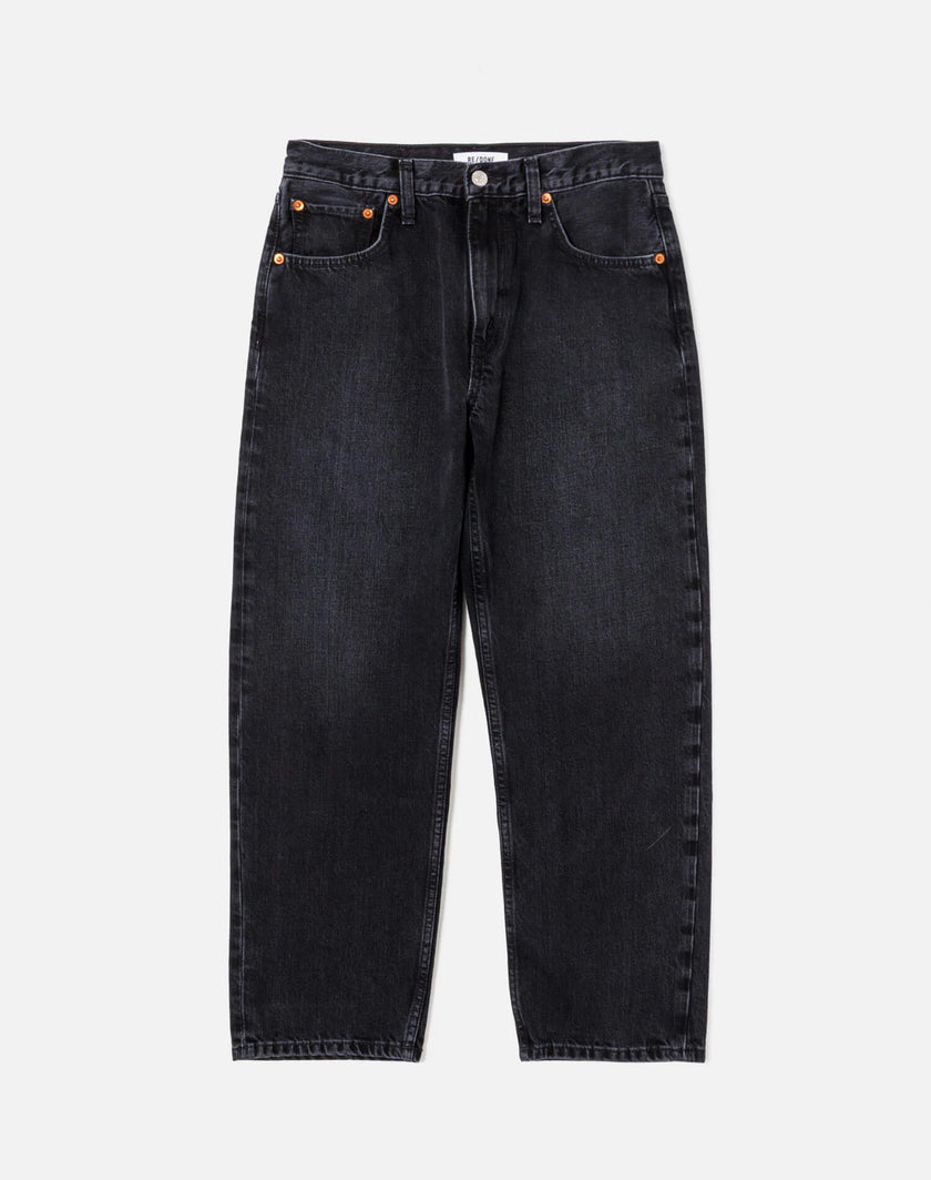 RED Black Faded Relaxed Jeans