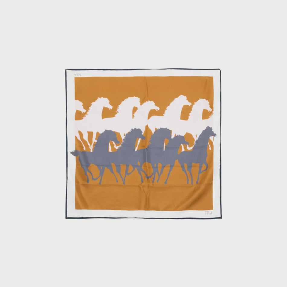 TEL Silk Horse Scarf