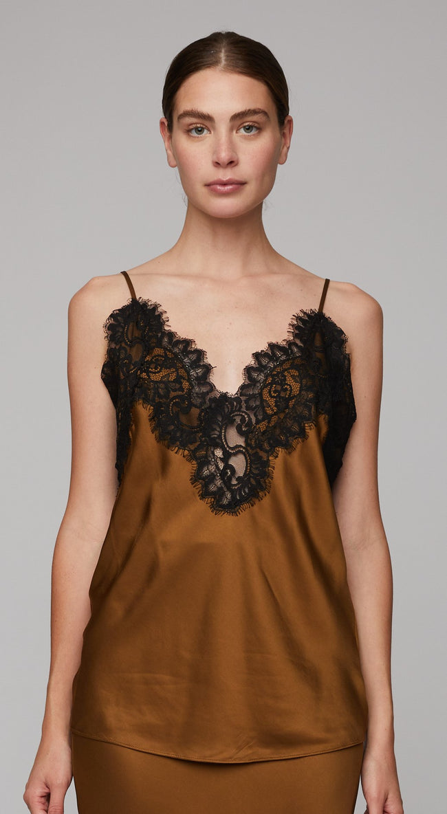 ALC Lace Cami Mocha