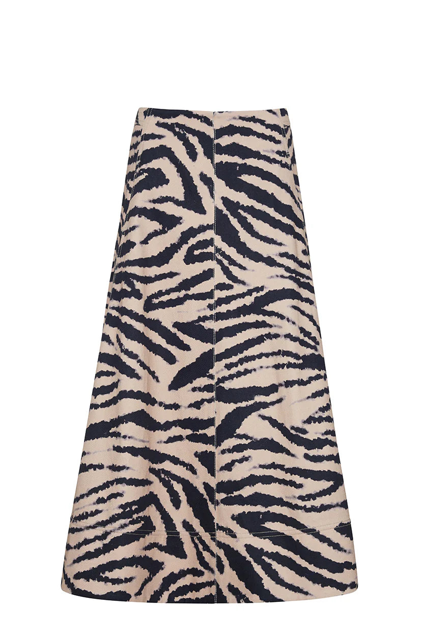 CC Tiger Midi A Line Skirt