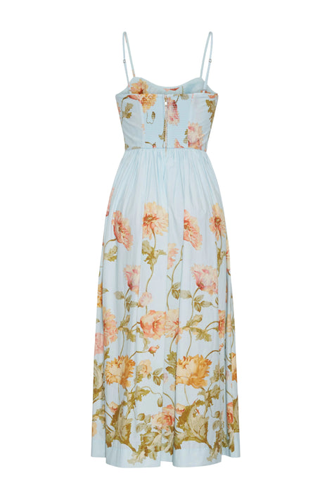 CC Floral Fit Flare Midi Dress