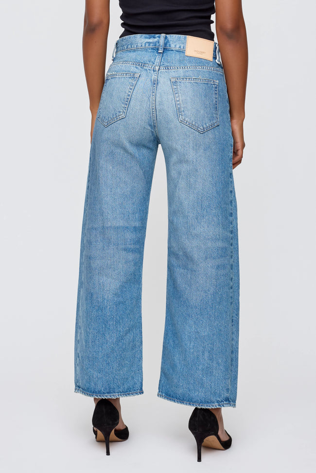 MOU Side Barrel Jeans