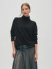 WHI Black Cashmere Turtleneck