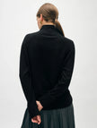 WHI Black Cashmere Turtleneck