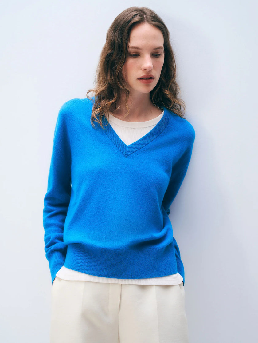 WHI Bright V Neck Sweater