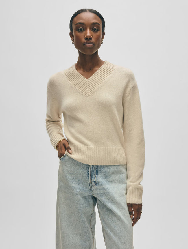 WHI V Neck Cashmere Sweater