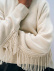 WHI Fringe Crew Sweater