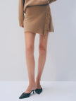 WHI Cashmere Fringe Mini Skirt