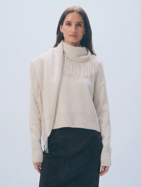 WHI Cashmere Scarf Sweater
