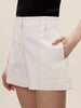 REB Ivory Denim Shorts