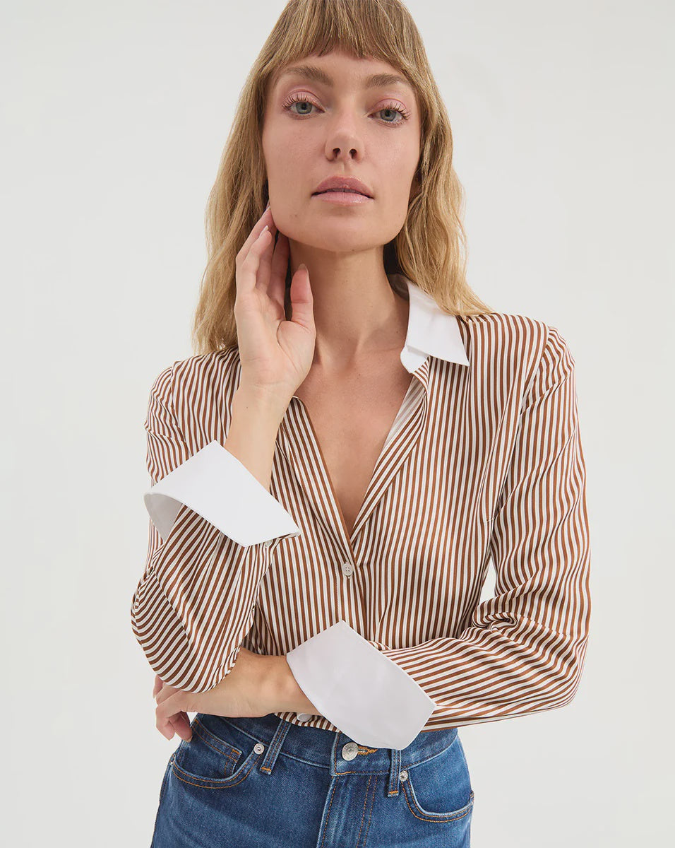 VER Stripe Button Down